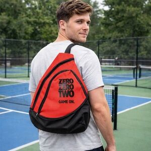 New-Red and Black Pickleball Sling Bag